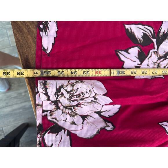 Maeve by Anthropologie Women's Red Floral Print Dagmar collared Dress Size 4 - Picture 8 of 11